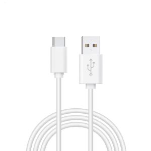 Cable USB Compatible COOL Universal TIPO-C (1.2 metros) branco  2.4 Amp