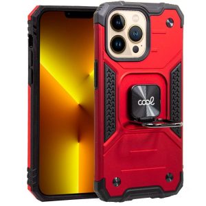 Capa COOL para iPhone 13 Pro Max Hard Anilla vermelho