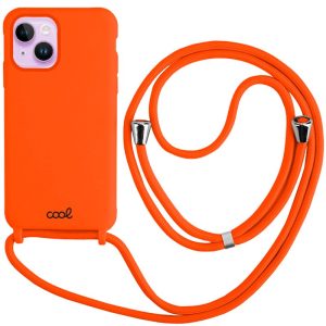 Capa COOL para iPhone 14 Cordón Liso laranja