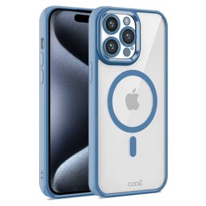 Capa COOL para iPhone 15 Pro Magnética Borde azul