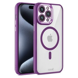 Capa COOL para iPhone 15 Pro Magnética Borde Violeta