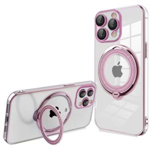 Capa COOL para iPhone 15 Pro Magnética Ring Rosa