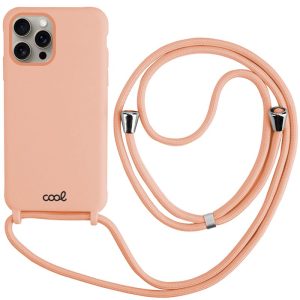 Capa COOL para iPhone 15 Pro Max Cordón Liso Rosa