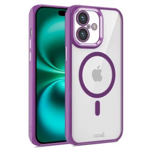 Capa COOL para iPhone 16 Plus Magnética Borde Violeta