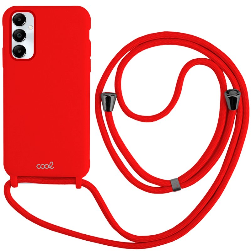 Capa COOL para Samsung A057 Galaxy A05s Cordón Liso vermelho