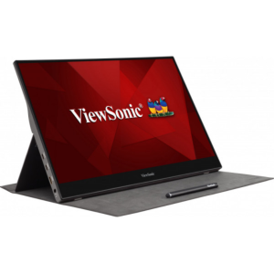 Viewsonic TD1655 Ecrã para PC 39,6 cm (15.6") 1920 x 1080 Pixeles Full HD LED Ecrã táctil Multi-usuario preto , Prata