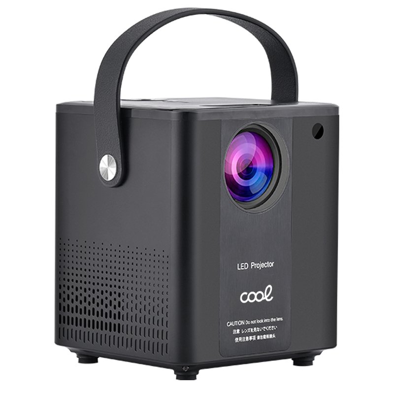 Projetor Compacto COOL Rainbow 3000 Lúmenes Altavoz Integrado + HDMI/SD/USB + Wifi Mirror (Negro)