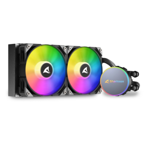 Sharkoon S70 rgb Capa do Computador, Procesador Sistema de refrigeração líquida todo en uno 12 cm preto  1 peça(s)