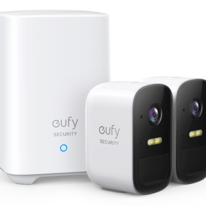Eufy Security eufyCam 2C, Camara vigilancia WiFi Exterior, Camara de vigilancia Exterior,180 días de duração da bateria, HD 1080p, nenhum Custo mensal, Conjunto de Duas câmaras