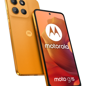 Motorola moto g15 17,1 cm (6.72") SIM doble Android 15 4G USB Tipo C 8 GB 128 GB 5200 mAh laranja