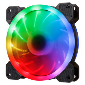 Hiditec N5-ARGB Capa do Computador Ventilador 12 cm preto