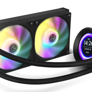 NOX Hummer X-240 LCD Procesador Refrigerador de ar 12 cm preto  1 peça(s)