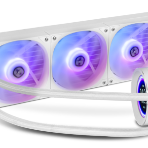 NOX Hummer X-360 LCD Procesador Refrigerador de ar 12 cm branco  1 peça(s)