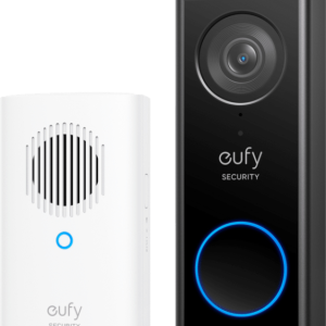 Eufy Security Video Doorbell E340, cámara doble con sistema de control de entregas, 2K Full HD y visión nocturna a color, por cable o con batería, timbre Inalâmbrico, almacenamiento local ampliable hasta 128 GB, sin cuotas mensuales