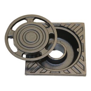 Ralo para pátio, alumínio antracite, executive, 25 x 25 cm