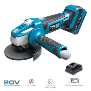 Kit rebarbadora angular 20 v ø115 mm com 1 bateria 4.0ah e carregador 08772 28,9 x 27 cm