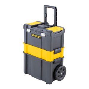 Oficina móvel 3 em 1 essencial com fechos metálicos