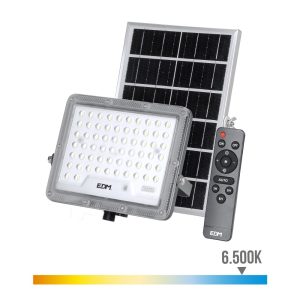Foco projetor solar slim 100 w 1.200 lm 6500 k luz fria