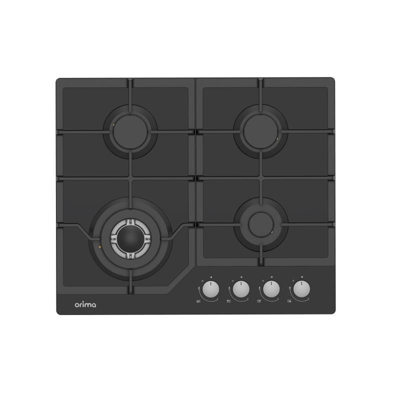 Encastre Placas Cristal Gás Placas Cristal Gás 60cm