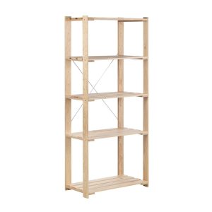 Estante 5 prateleiras evolution 5, 76,5x38,5x174,5cm pinho maciço astigarraga