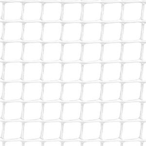 Rolo de malha de proteção cadrinet cor branco 1x25m quadro: 10x10mm faura