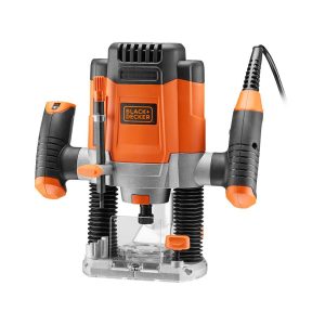 Fresadora eletrônica 1200w kw1200eka-qs black+decker