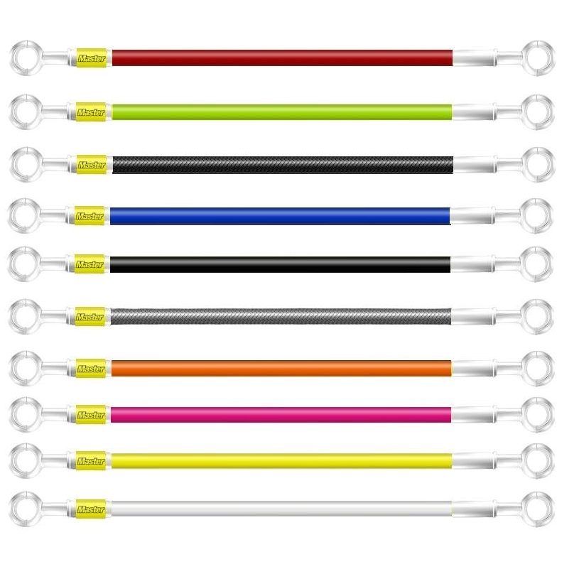 Kit Tubo Malha Aço de Travão Frente + Trás Yamaha Dtr 125