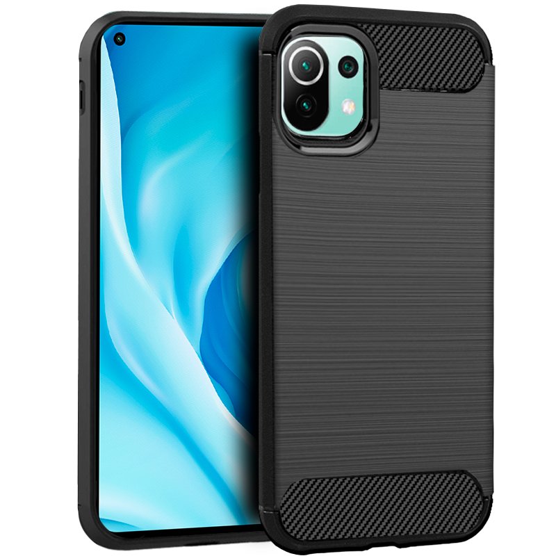 Capa COOL para Xiaomi Mi 11 Lite / Mi 11 Lite 5G Carbón preto