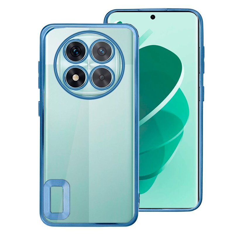 Capa COOL para Xiaomi Redmi Note 14 Pro 5G / Note 14 Pro Plus 5G / Poco X7 Borde Metalizado (Azul)