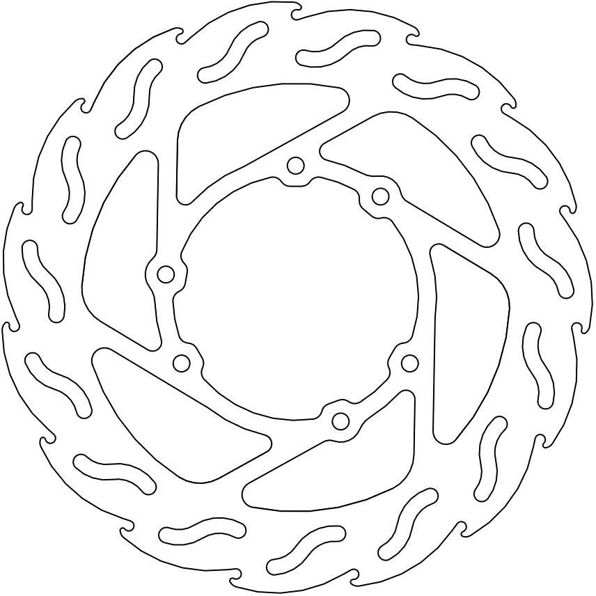 Disco Travao Frente T/ Flor Moto-master Yamaha Dtr 125