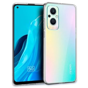 Funda COOL silicone para Oppo Reno 8 Lite 5G (Transparente)