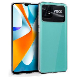 Funda COOL silicone para Xiaomi Poco C40 (Transparente)