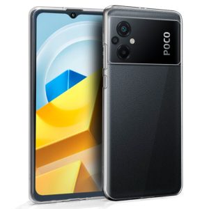 Funda COOL silicone para Xiaomi Poco M5 (Transparente)