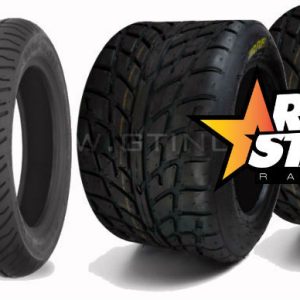 Kit Pneus SuperQuad Sun-f 130/70-10 + 225/45-9 Road Slick