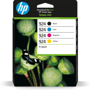HP Paquete de 4 Cartuchos de Tinta Original 924 CMYK