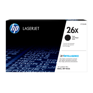 HP Cartucho de tóner original LaserJet 26X de alta capacidad preto