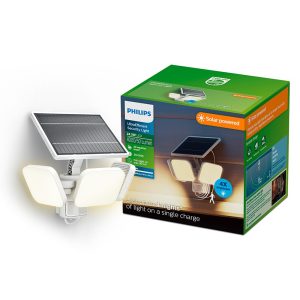 Luminária de segurança solar zyren, branca, 24,5 w, 4000/50 lm, 3000 k
