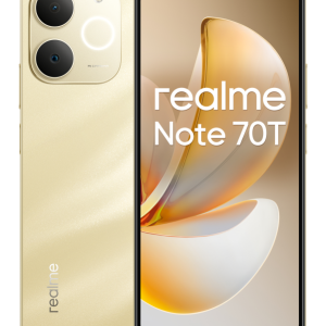realme Note 70T 17,1 cm (6.74") SIM doble Android 15 4G USB Tipo C 4 GB 128 GB 6000 mAh Oro