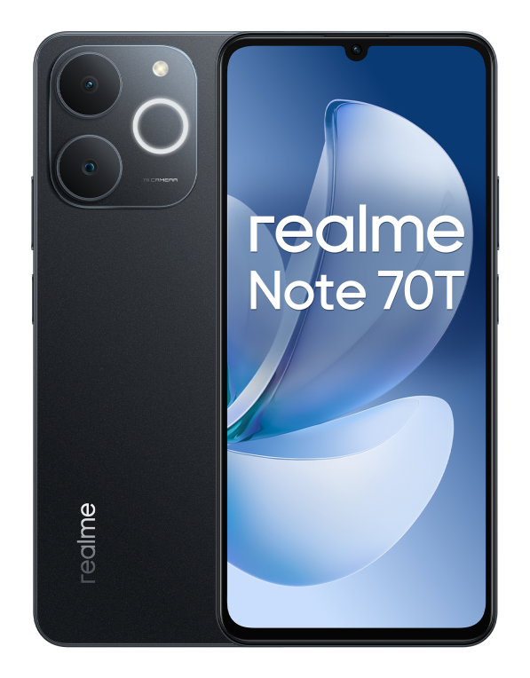 realme Note 70T 17,1 cm (6.74") SIM doble Android 15 4G USB Tipo C 4 GB 256 GB 6000 mAh preto