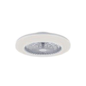 Ventilador de teto, led rgb, dc 20 w + 40 w, modelo amigo, branco, ø48 cm