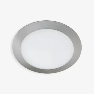 Downlight LED em Inox LuxHome 5W Redondo Fino Branco Frio